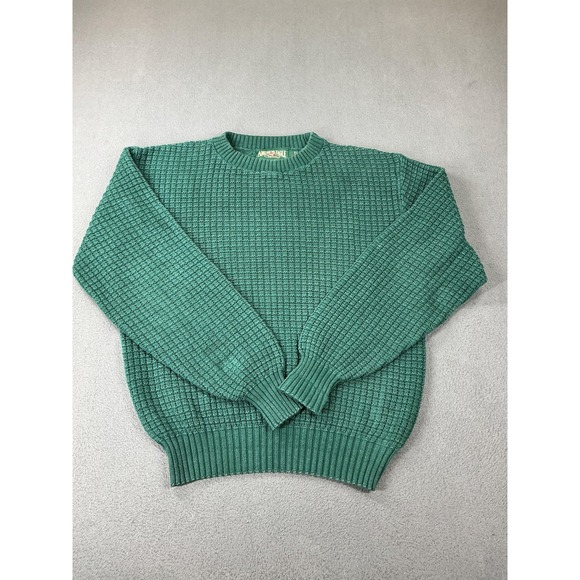 American Eagle Outfitters Other - Vintage American Eagle Outfitters Sweater Mens XL Green Cotton Waffle Knit USA